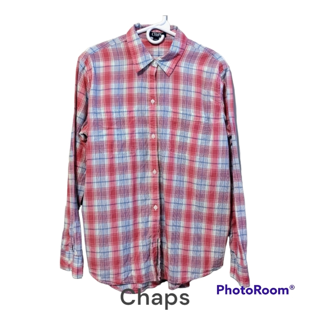 Chaps Plaid Button Down Shirt
